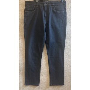 Kenneth Cole Dark Denim Jeans Straight Leg Classic Versatile Size 34x32  EUC